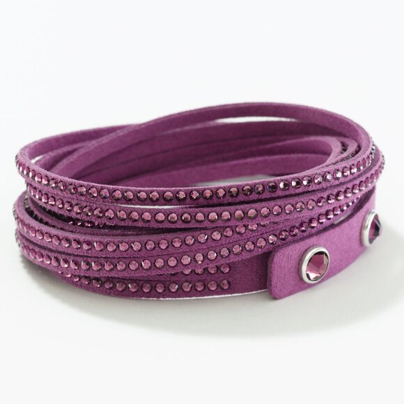 Touchstone Crystal Wrap Star Bracelet in Fuchsia - Picture 1 of 3